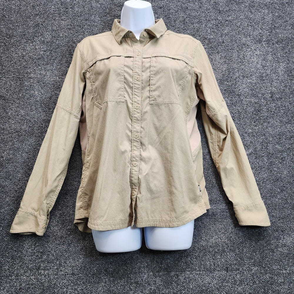 REI Co-op Sahara Womens Gorpcore Hiking Safari Outdoor Utility Shirt Size L